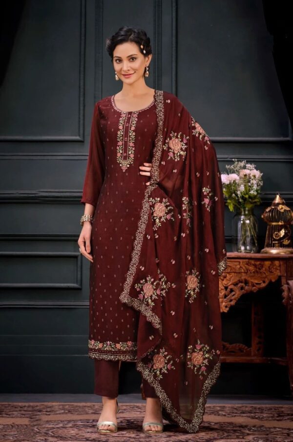 Salwar Material Online | Designer Georgette Embroidered Salwar Material