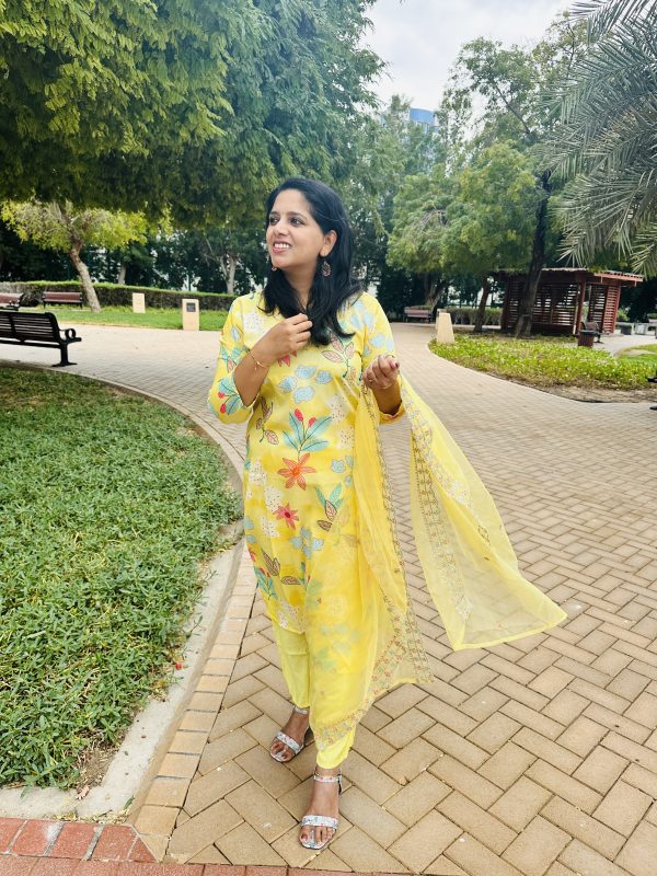 Viscose Maslin Kurti Set with Dupatta 