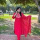 Niki Red Rayon Salwar Set, 3pcs | Online Clothing Stores Dubai | Indian Dress Online Dubai