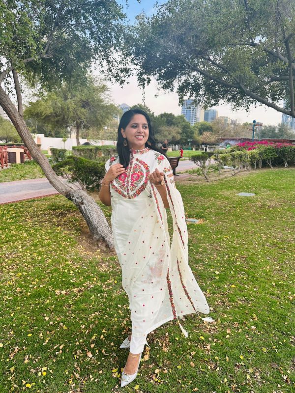 Roman White | Indian Salwar Suit | Salwar Suit in Dubai