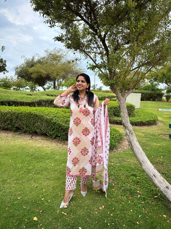 Tript Cotton Salwar Set, 3pcs | Online Clothing Stores Dubai | Indian Dress Online Dubai