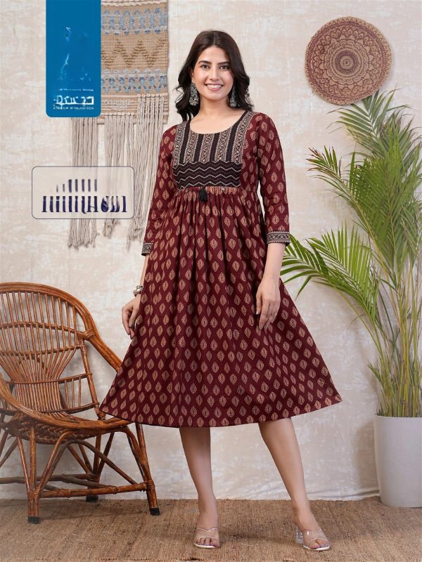 Kay Dhabu Gamthi Print Kurti | Ethnic Wear For Women