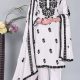 Black & White Rayon Kurti Set, 3Pcs | Online Clothing Stores Dubai | Indian Traditional Outfit