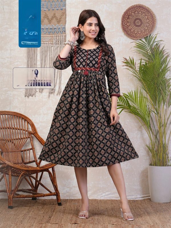 Kay Dhabu Gamthi Print Kurti | Online Clothing Stores Dubai | Indian Dress Online Dubai
