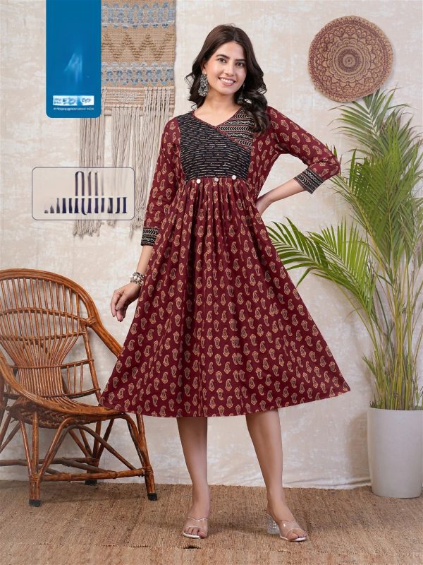 Kay Dhabu Gamthi Print Kurti | Ethnic Wear For Women | Indian Ethnic Wear