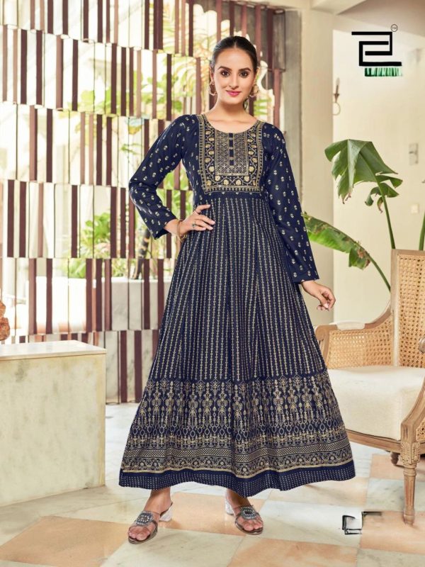 Anaya Rayon Anarkali Kurti
