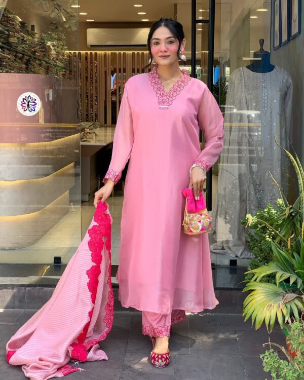 Pink Pastel ROman silk