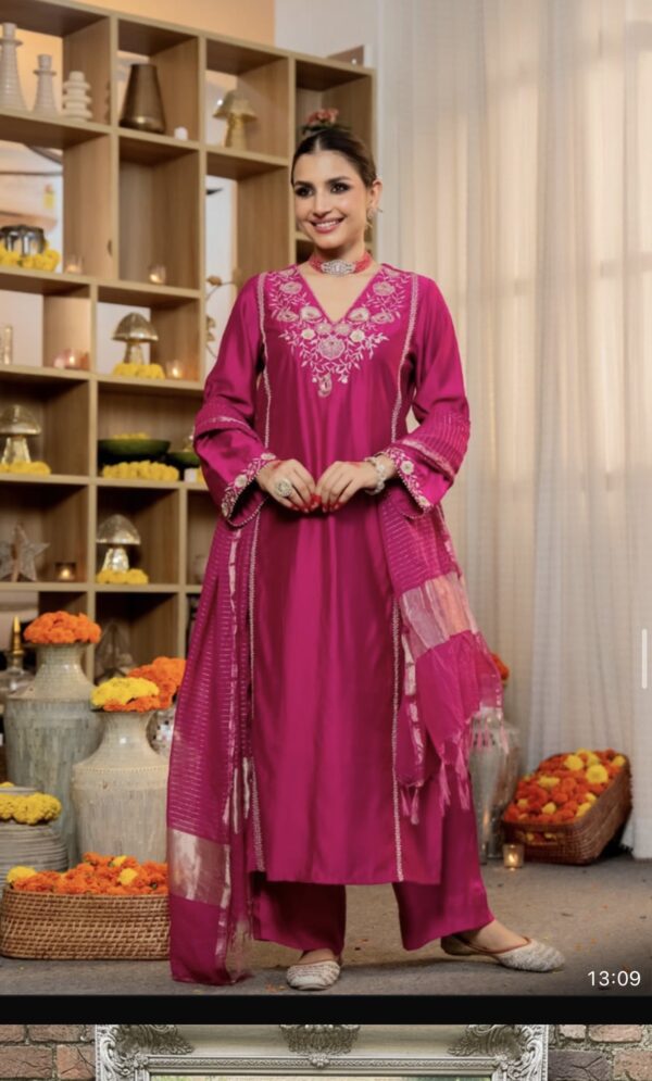Rani pink festive set