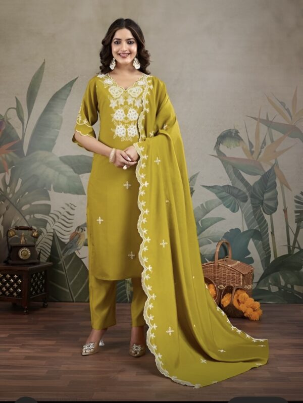 Roman silk mustard yellow